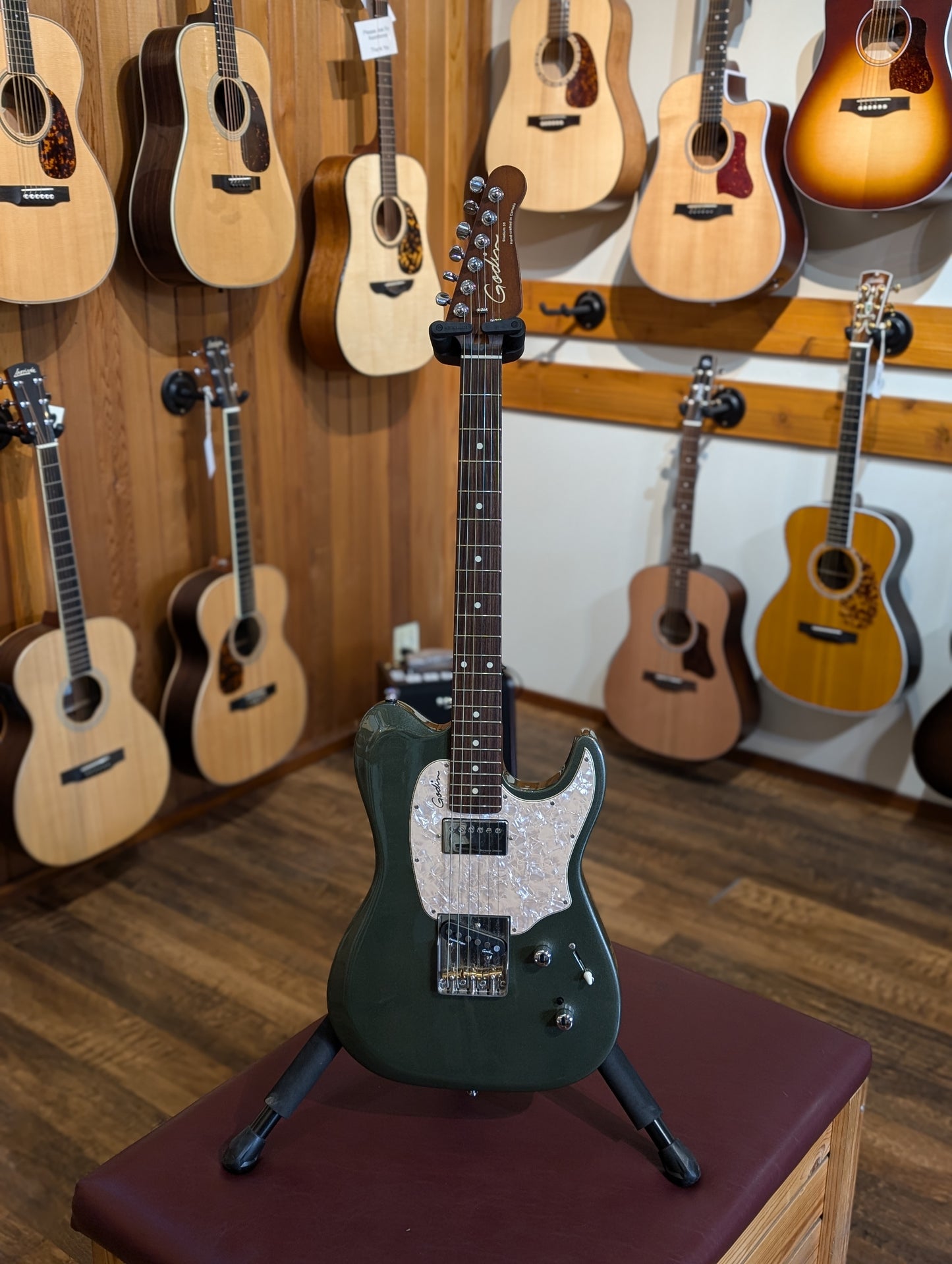 Godin Stadium '59 Electric Guitar w/Gig Bag - Desert Green (Used)