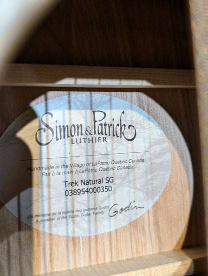 Simon & Patrick Trek Natural SG Dreadnought Acoustic Guitar (Used)