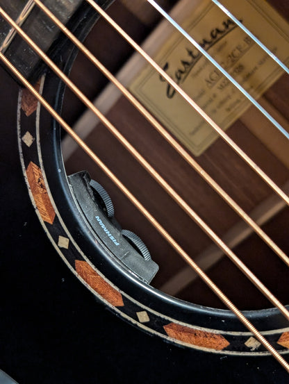 Eastman AC122-2CE Grand Auditorium Acoustic/Electrc Guitar w/Gig Bag - Black (Serial #M2235526)