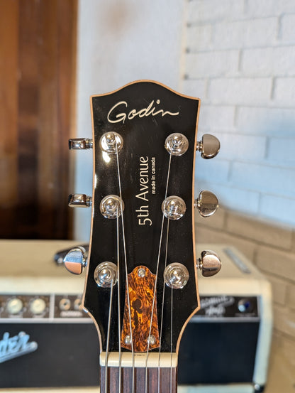 Godin 5th Ave CW Kingpin II HB Cognac Burst (Used)