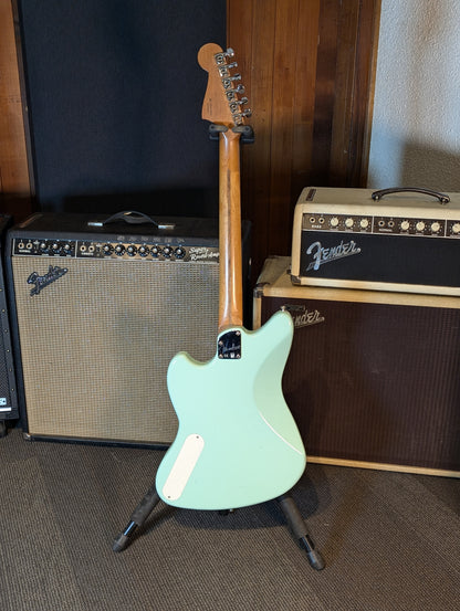Fender Powercaster Electric Guitar w/Gig Bag - Surf Green (2019)