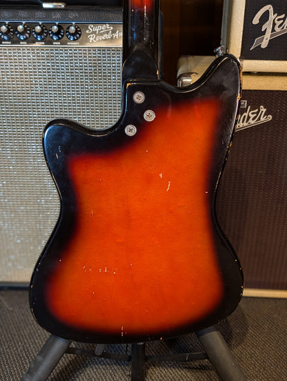 Harmony H17 Silhouette Electric Guitar w/Gig Bag - Cherry Red (1965)