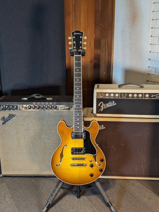 Eastman T484 Thinline Semi-Hollow Electric Guitar w/Case - Goldburst (Serial #P2302222)