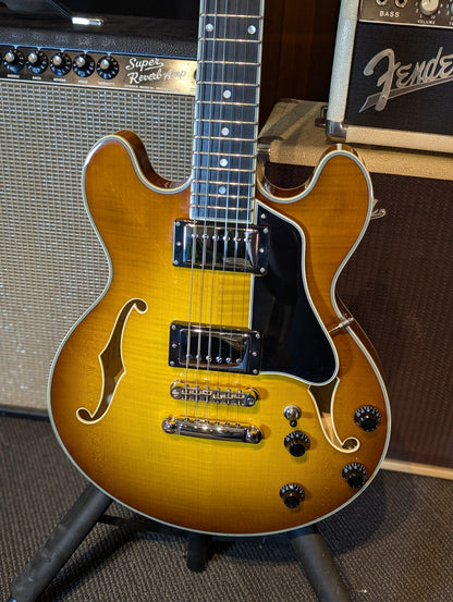 Eastman T484 Thinline Semi-Hollow Electric Guitar w/Case - Goldburst (Serial #P2302222)