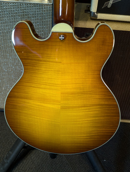 Eastman T484 Thinline Semi-Hollow Electric Guitar w/Case - Goldburst (Serial #P2302222)