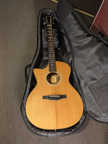 Eastman AC222LCE Left Handed Acoustic/Electric Guitar w/Gig Bag - Natural (Serial #M2215556)