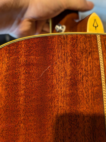 Yamaki Y40D Woodcraft Dreadnought Acoustic Guitar (Late 1970's)