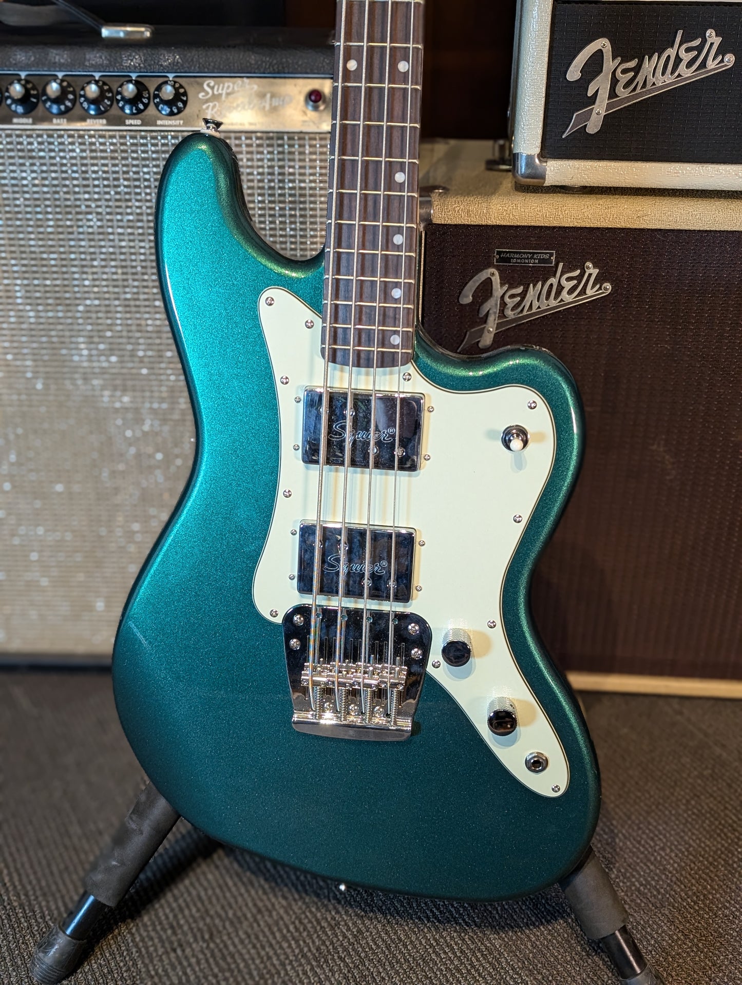 Squier Paranormal Rascal Short Scale Bass w/Gig Bag - Sherwood Green (2023)