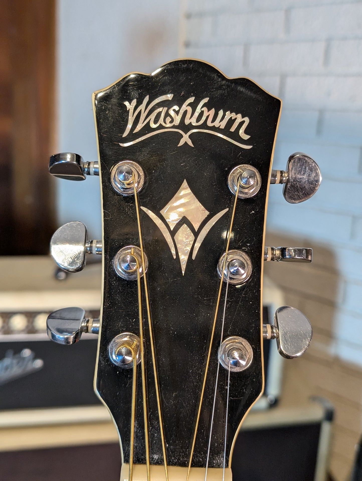 Washburn WD10CEB Acoustic/Electric Guitar - Black (Used)