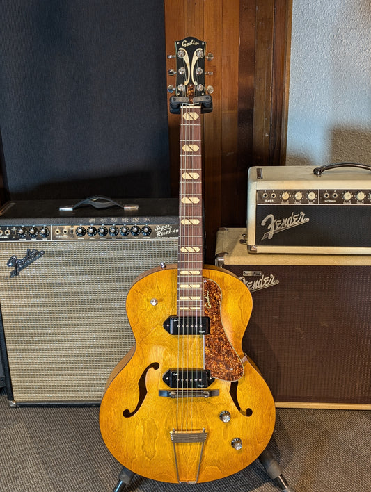 Godin 5th Avenue Jumbo P-90 Hollow Body Electric Guitar - Harvest Gold (Used)