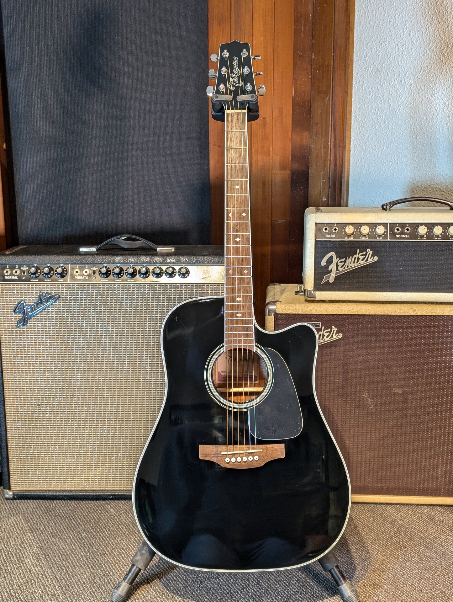 Takamine GD34CE Acoustic Electric Guitar w/Gig Bag - Gloss Black (Demo Stock)