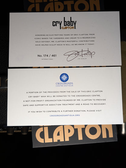 Dunlop Limited Edition Eric Clapton Cry Baby Wah Pedal (Serial #AC83C456)