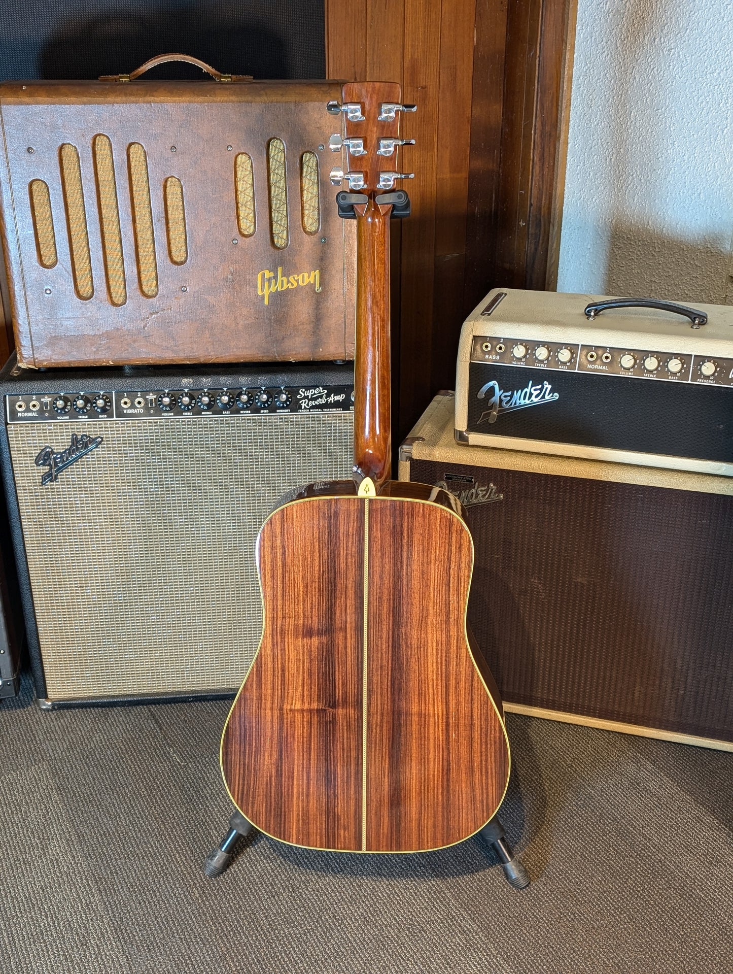Yamaki Woodcraft Y50D Dreadnought Acoustic Guitar w/Gig Bag (1970's)