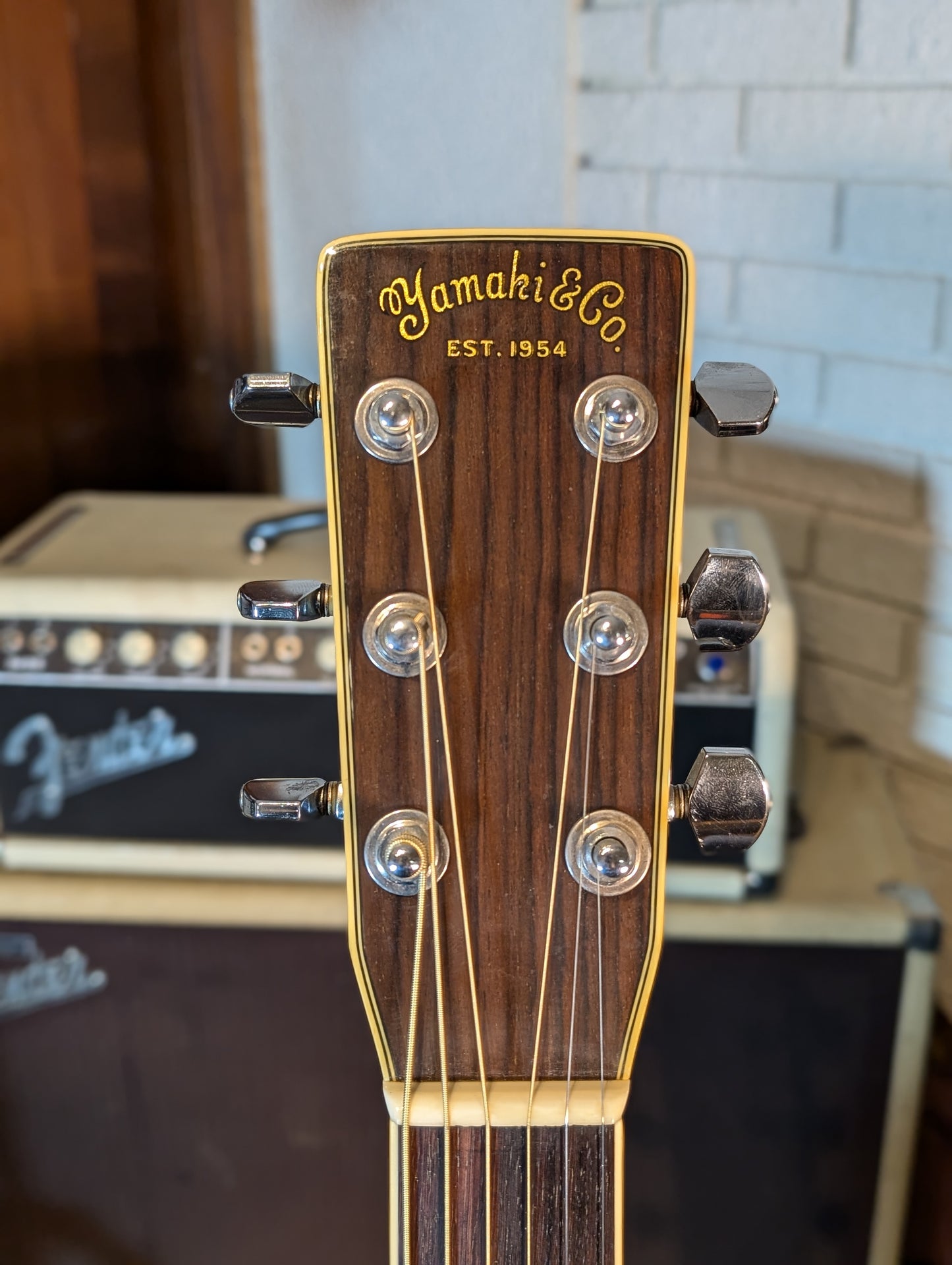 Yamaki Woodcraft Y50D Dreadnought Acoustic Guitar w/Gig Bag (1970's)
