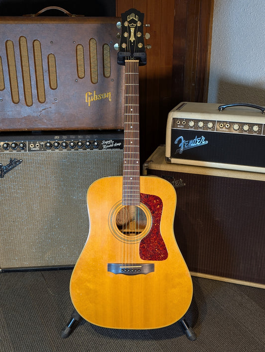 Guild DV6 HG Acoustic Guitar w/Pickup & Case - Natural (1997)
