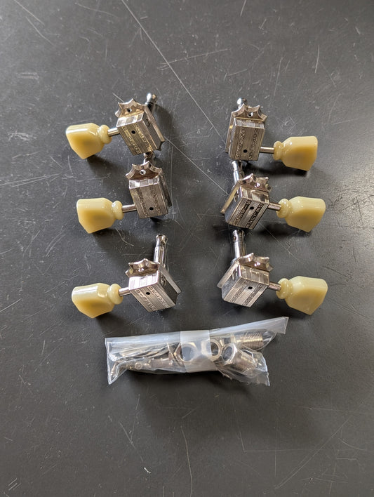 Gibson Deluxe 3x3 Tuner Set - Nickel (Used)