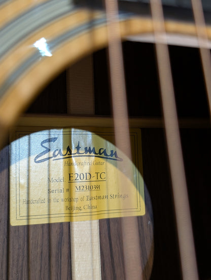 Eastman E20D-TC Dreadnought Acoustic Guitar w/Case & Pickup (2023)