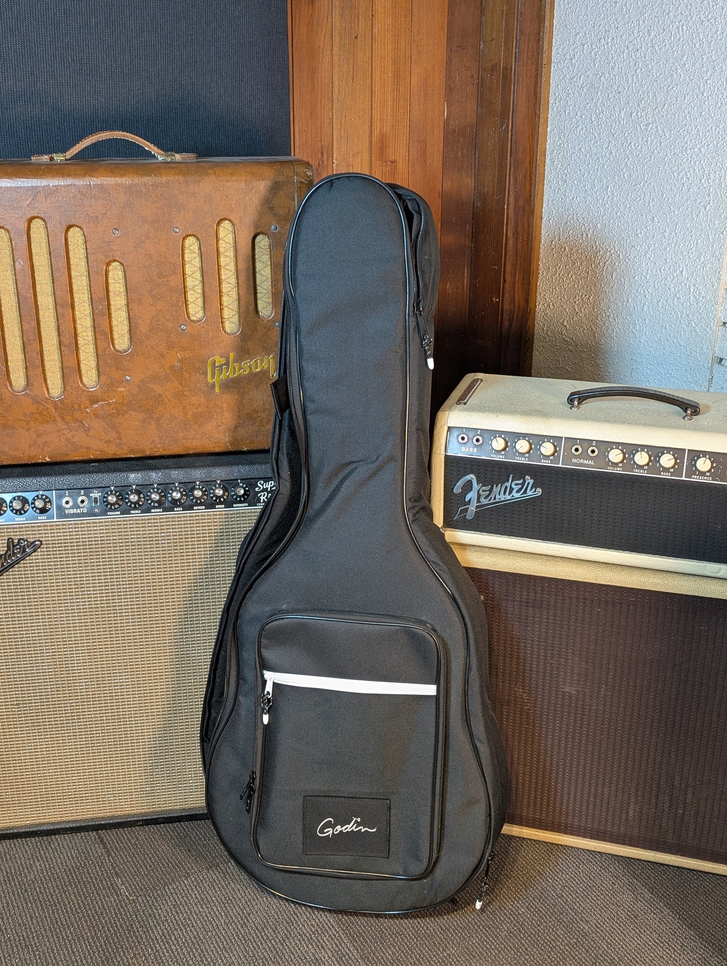 Godin Mahogany Folk 12-String Acoustic/Electric Guitar w/Gig Bag - Rustic Burst (Serial #053148000031)