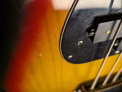 Fender Precision 4 String Electric Bass Guitar w/Case - Sunburst (1977)