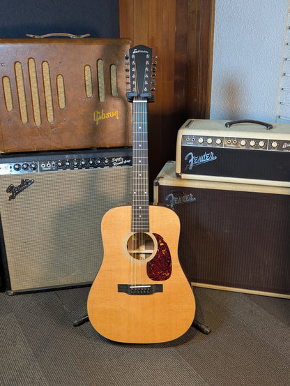 Eastman E1D-12 Deluxe Dreadnought 12-String Acoustic/Electric Guitar w/Gig Bag - Gloss Natural (Serial #M2423584)