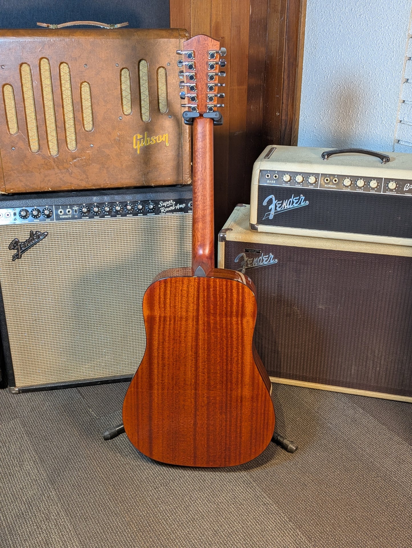 Eastman E1D-12 Deluxe Dreadnought 12-String Acoustic/Electric Guitar w/Gig Bag - Gloss Natural (Serial #M2423584)