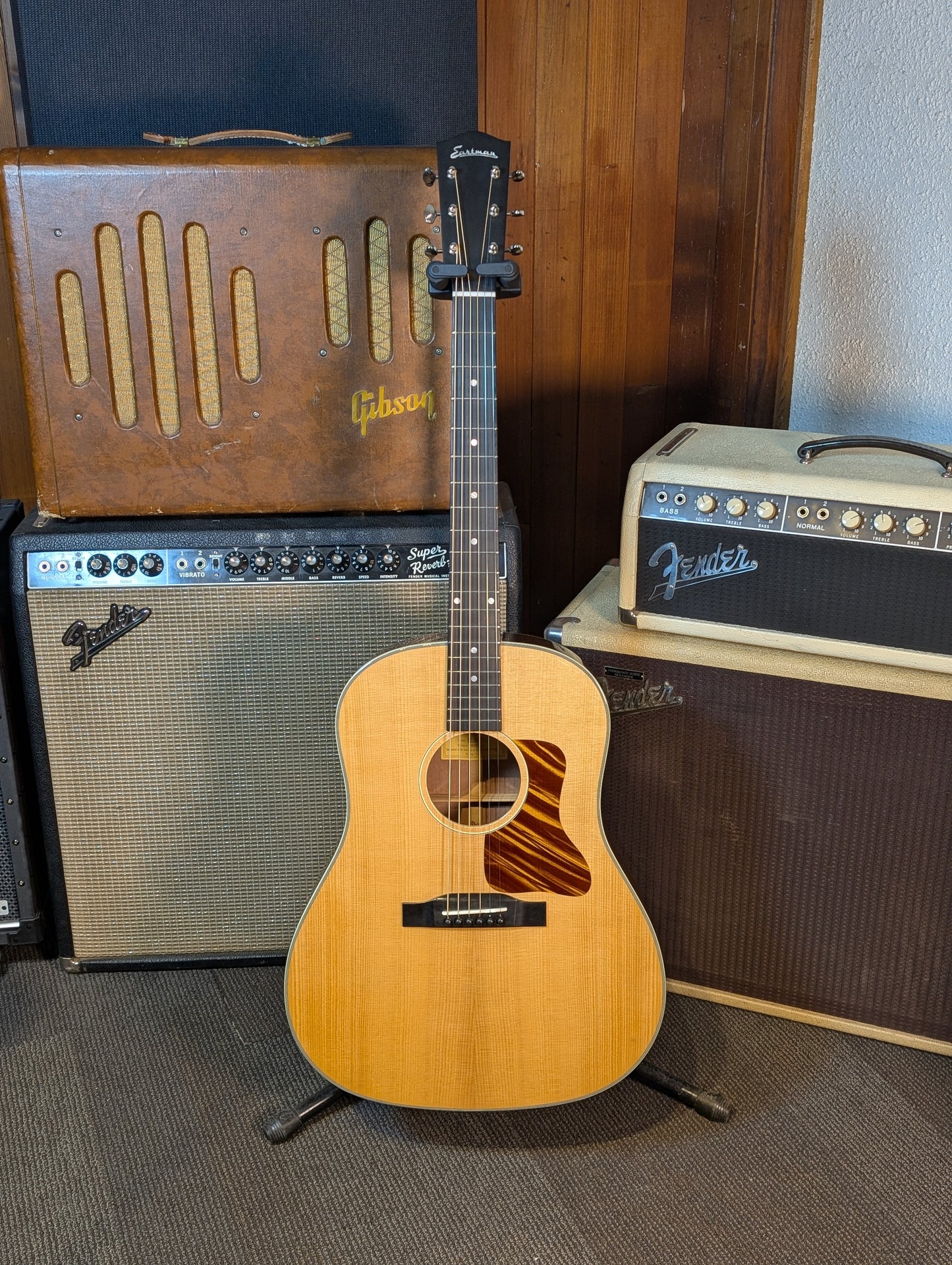 Eastman E6SS-TC Thermo-Cured Slope Should Acoustic Guitar w/Case - Natural (Serial #M2307175)