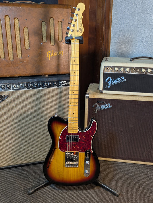 G&L ASAT Classic Bluesboy Semi-Hollow Electric Guitar - 3-Tone Sunburst (Used)