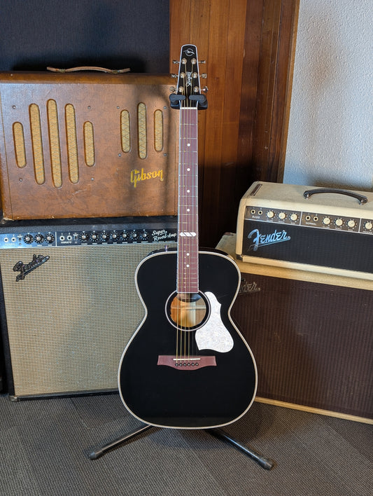 Seagull Artist Tuxedo Black Anthem EQ Acoustic/Electric Guitar w/Gig Bag - Factory Second (Serial #050574900031)