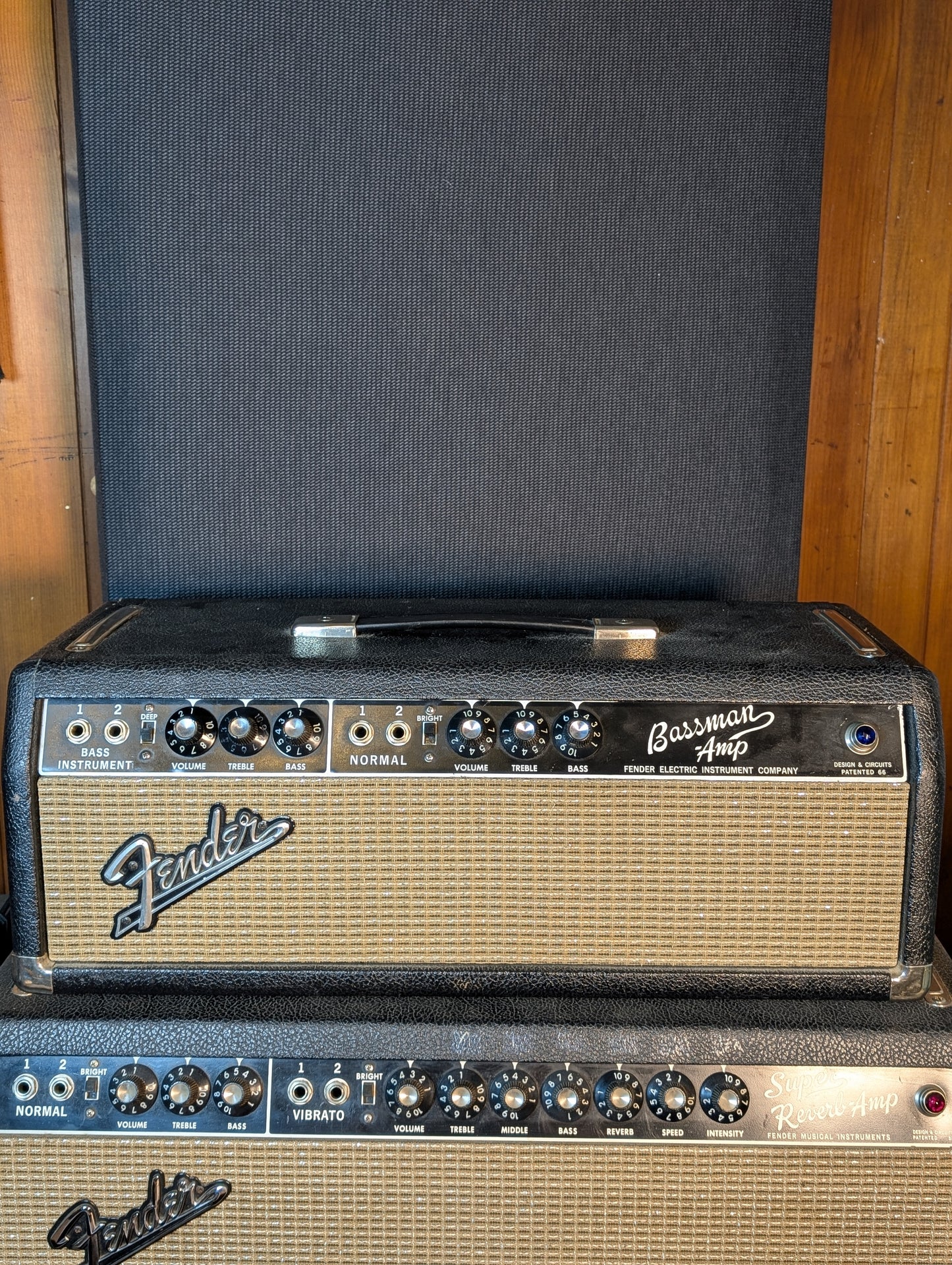 Fender Bassman AA864 Black Panel 50w Amplifier Head (1965)