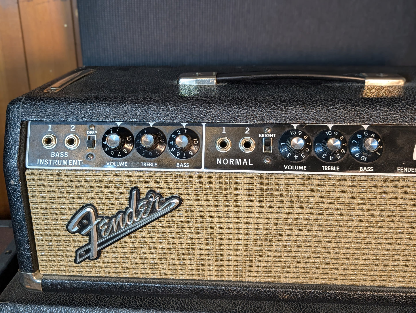 Fender Bassman AA864 Black Panel 50w Amplifier Head (1965)