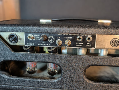Fender Bassman AA864 Black Panel 50w Amplifier Head (1965)