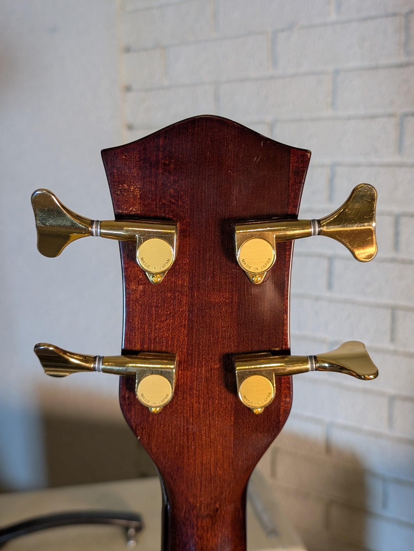 Gretsch 6176 Rancher 4-String Fretless Acoustic/Electric Bass w/Case - Walnut Stain (1990)