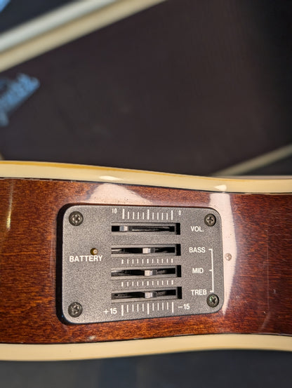 Gretsch 6176 Rancher 4-String Fretless Acoustic/Electric Bass w/Case - Walnut Stain (1990)