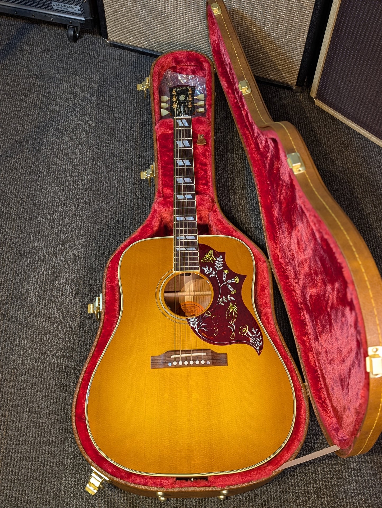 Gibson Hummingbird Original Acoustic/Electric Guitar w/Case - Heritage Cherry Sunburst (2021)