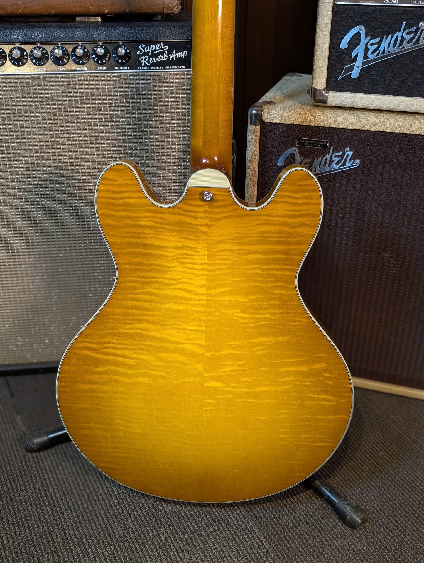 Eastman T486 Thinline Semi-Hollow Electric Guitar w/Case - Goldburst (Serial #P2500281)