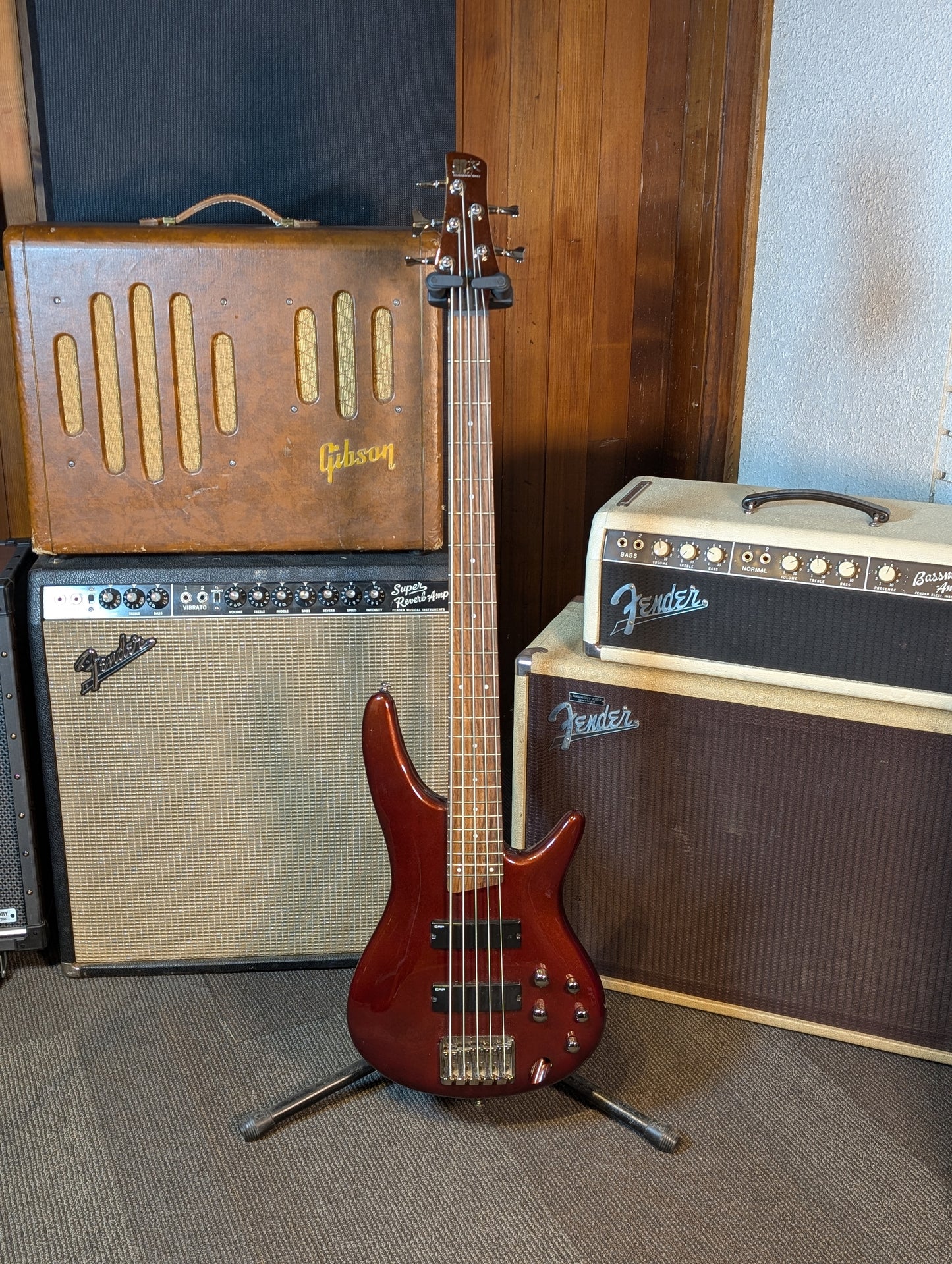 Ibanez SR305 5-String Active Electric Bass Guitar - Root Beer Metallic (Used)