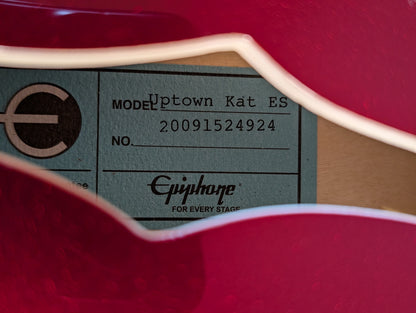 Epiphone Uptown Kat ES Semi-Hollow Electric Guitar - Ruby Red (2020)