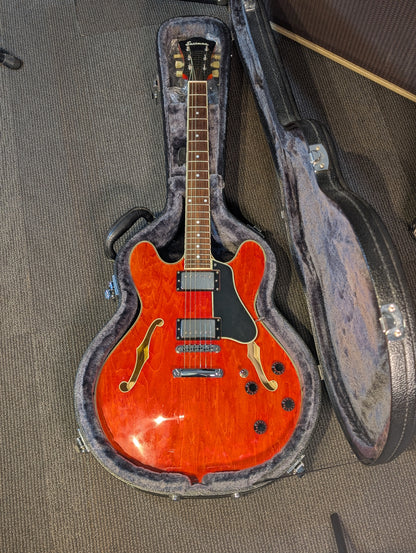 Eastman T386 Semi-Hollow Electric Guitar w/Case - Red (2013)