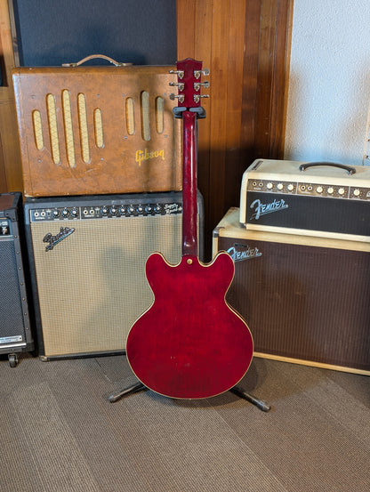 Goya Thinline Semi-Hollow Electric Guitar w/Case - Cherry Red (1970's)