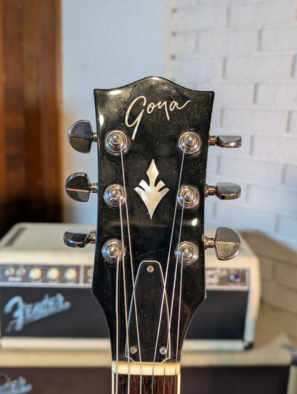 Goya Thinline Semi-Hollow Electric Guitar w/Case - Cherry Red (1970's)