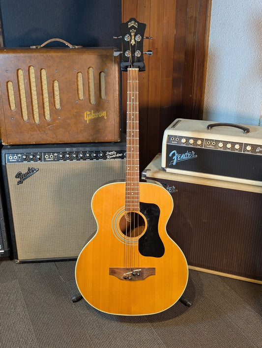 Guild B-50 4-String Acoustic Bass w/Case - Natural (1976)