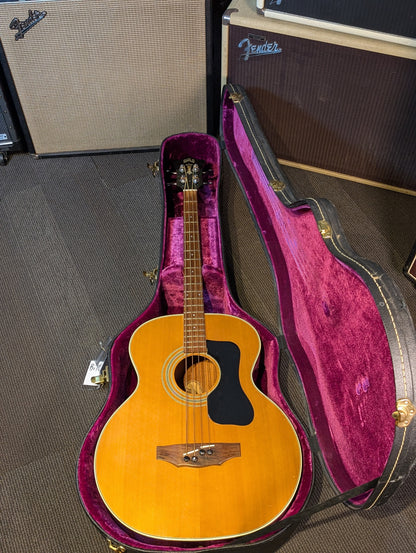 Guild B-50 4-String Acoustic Bass w/Case - Natural (1976)