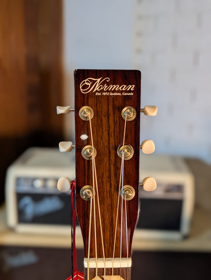 Norman Limited Edition B-150 Anniversary Acoustic/Electric Guitar w/Gig Bag - High Gloss Vintage Burst (46/150)