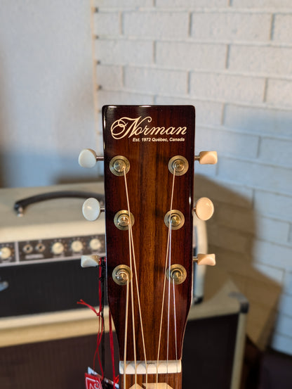 Norman Limited Edition B-150 Anniversary Acoustic/Electric Guitar w/Gig Bag - High Gloss Vintage Burst (47/150)