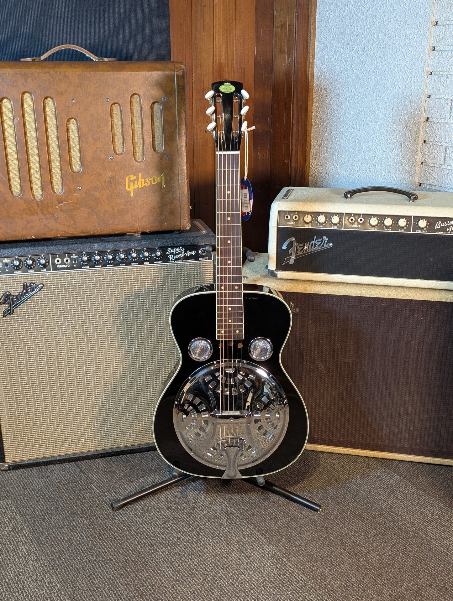 Regal RD-35BS Square Neck Resonator Guitar - Black
