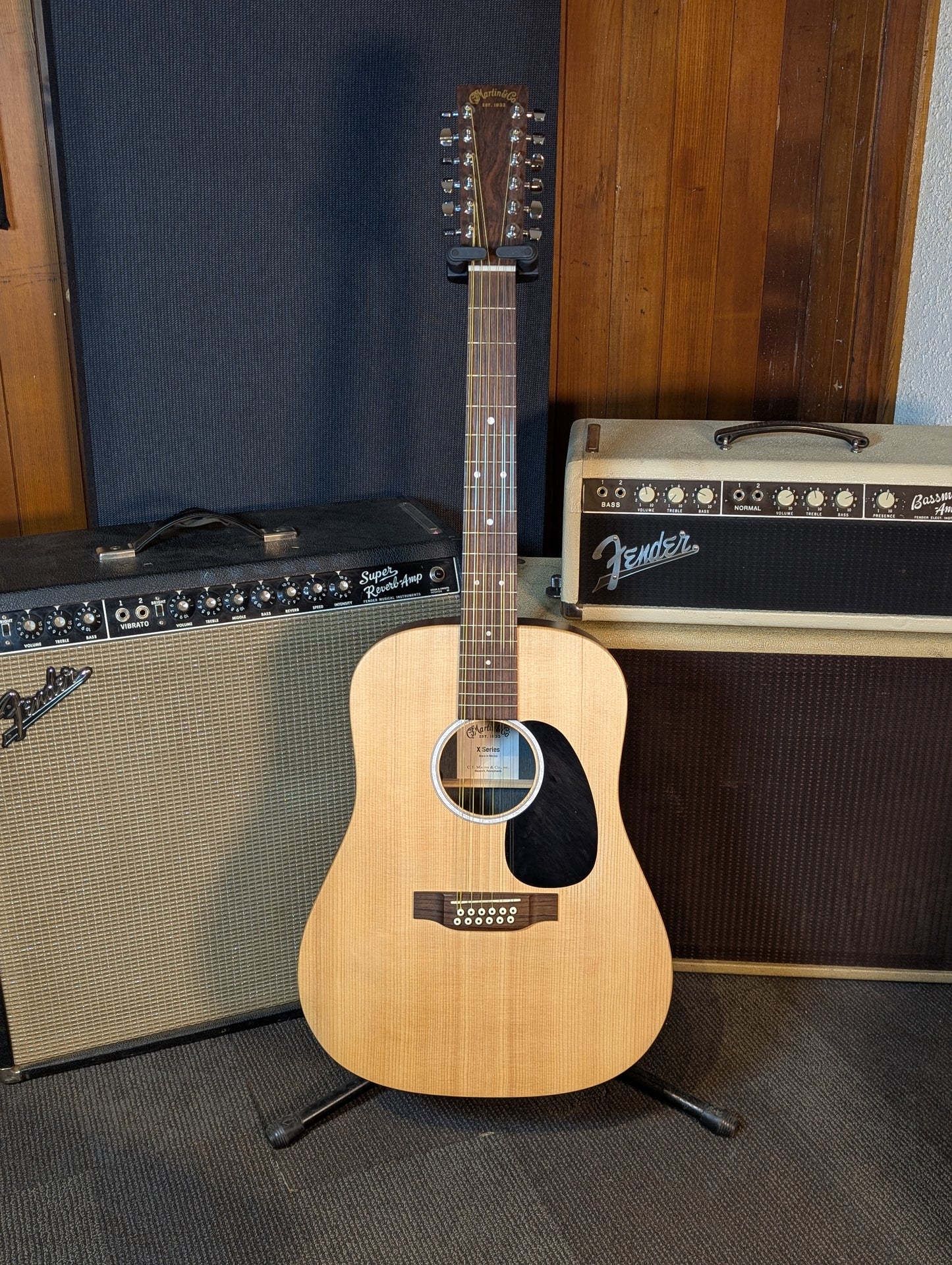 Martin X Series DX-2E Acoustic/Electric 12 String Guitar w/Gig Bag - Natural (2021)