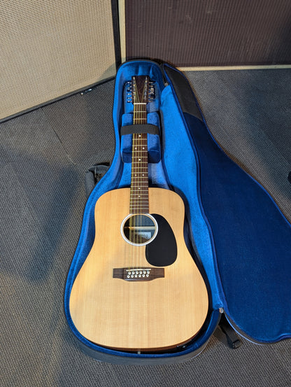 Martin X Series DX-2E Acoustic/Electric 12 String Guitar w/Gig Bag - Natural (2021)