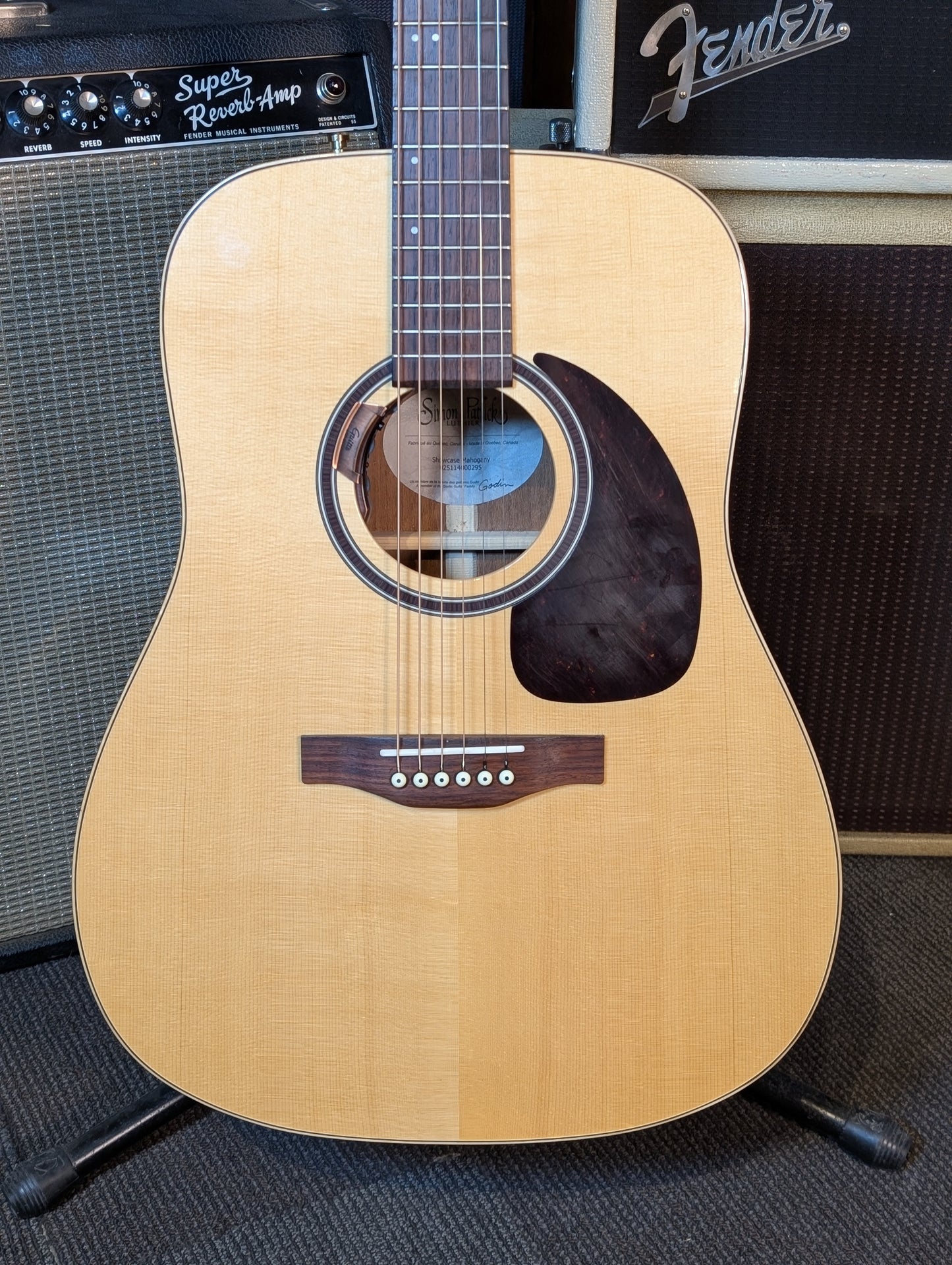 Simon & Patrick Showcase Mahogany Acoustic Guitar w/Pickup & Case - Natural (Used)