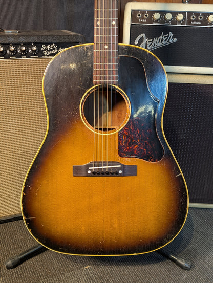Gibson J-45 Dreadnought Acoustic Guitar w/Case - Sunburst (1955)