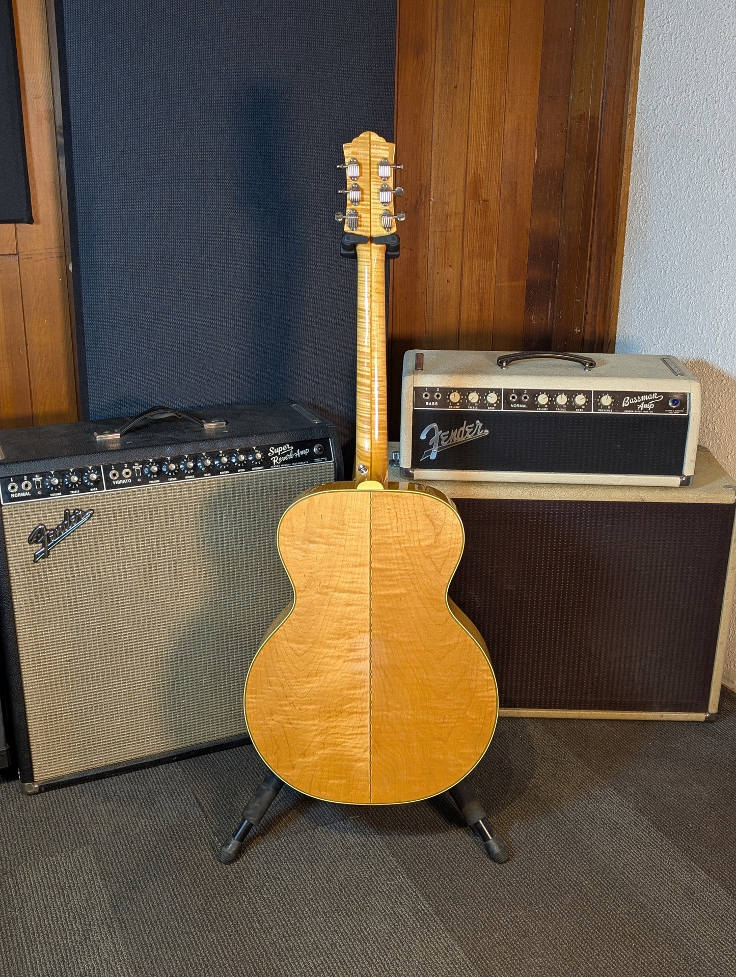 Guild F-44 Mini Jumbo Acoustic Guitar w/Case - Blonde (1983-1984)